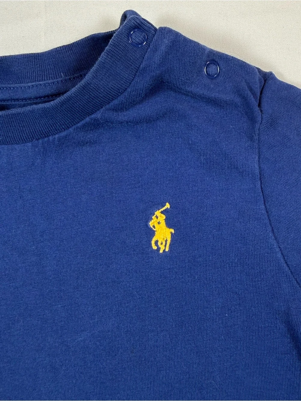 RALPH LAUREN Boys Crewneck Short Sleeve Pony Logo T‎ Shirt 12m Preppy Classic